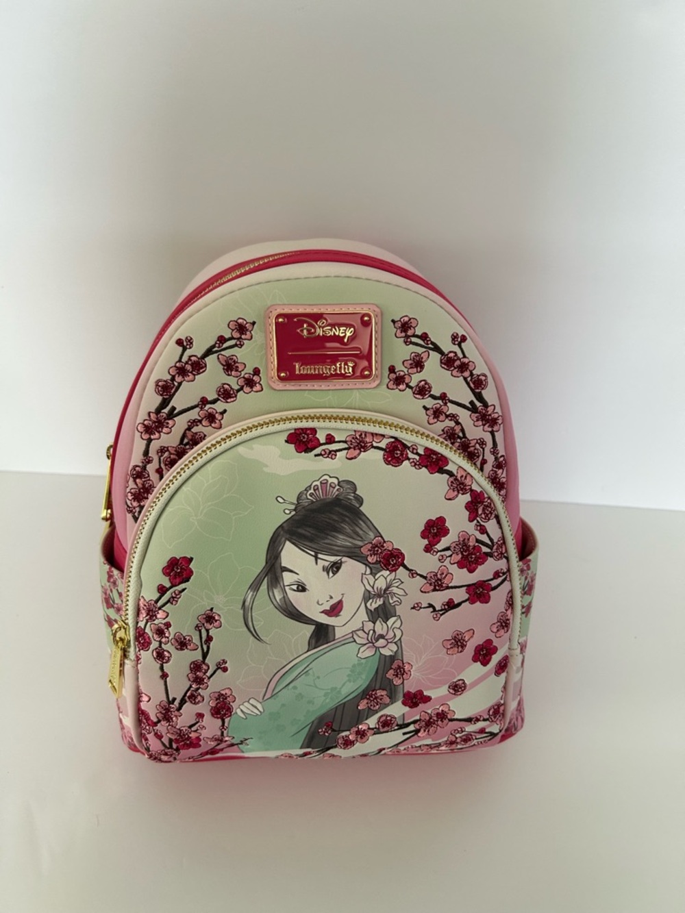 Loungefly Disney Mulan Cherry Blossom Mini Backpack new